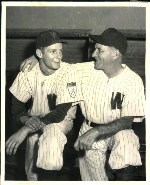 1952 Dick and Bucky Harris Washington Senators "The Sporting News Collection Archives" Original 8" x 10" Photo (Sporting News Collection Hologram/MEARS Photo LOA)