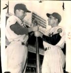 1952 New York Shortstop Rivals Pee Wee Reese and Phil Rizzuto "TSN Collection Archives" Original 8.25" x 8.5" Photo (Sporting News Collection Hologram/MEARS Photo LOA)