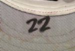 1995-96 Will Clark Game Worn and Signed Texas Rangers Authentic Cap - JSA