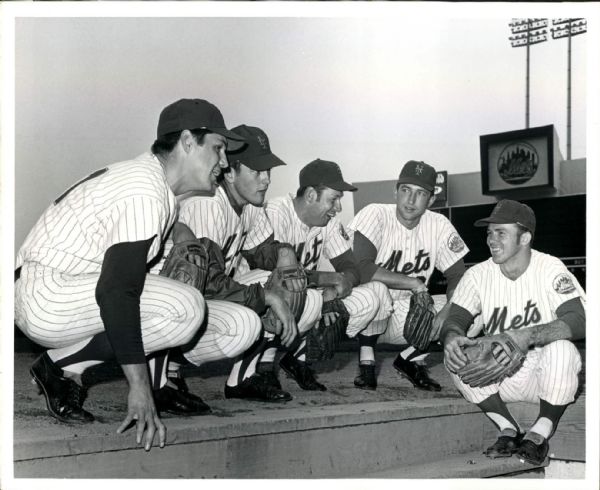 1968 Nolan Ryan Tom Seaver New York Mets "The Sporting News Collection Archives" Original Photo (Sporting News Collection Hologram/MEARS Photo LOA)