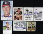 1953-65 Milwaukee Braves Signed Card Collection - 131 w/ 10 Warren Spahn 6 Eddie Mathews - JSA
