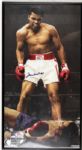 2000 Muhammad Ali Signed Knockout Kings 12" x 22 1/2" Display - JSA 