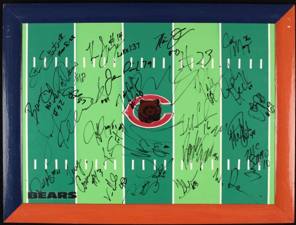 1996 Chicago Bears Multi-Signed 20" x 15"  Board w/ 27 Sigs. - JSA 