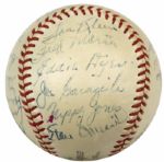 1949 St. Louis Cardinals Team Signed ONL (Frick) Baseball w/ 21 Sigs. Incl. Stan Musial From Ted Wilks Estate - JSA
