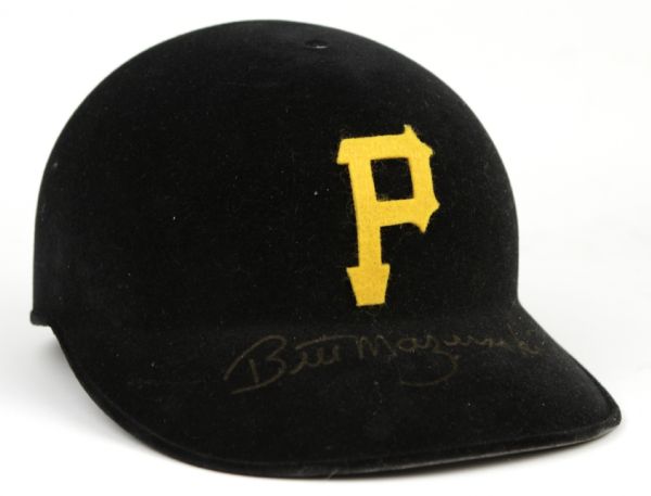 1993 Bill Mazeroski Pittsburgh Pirates Signed Felt Authentic Batting Helmet - JSA 