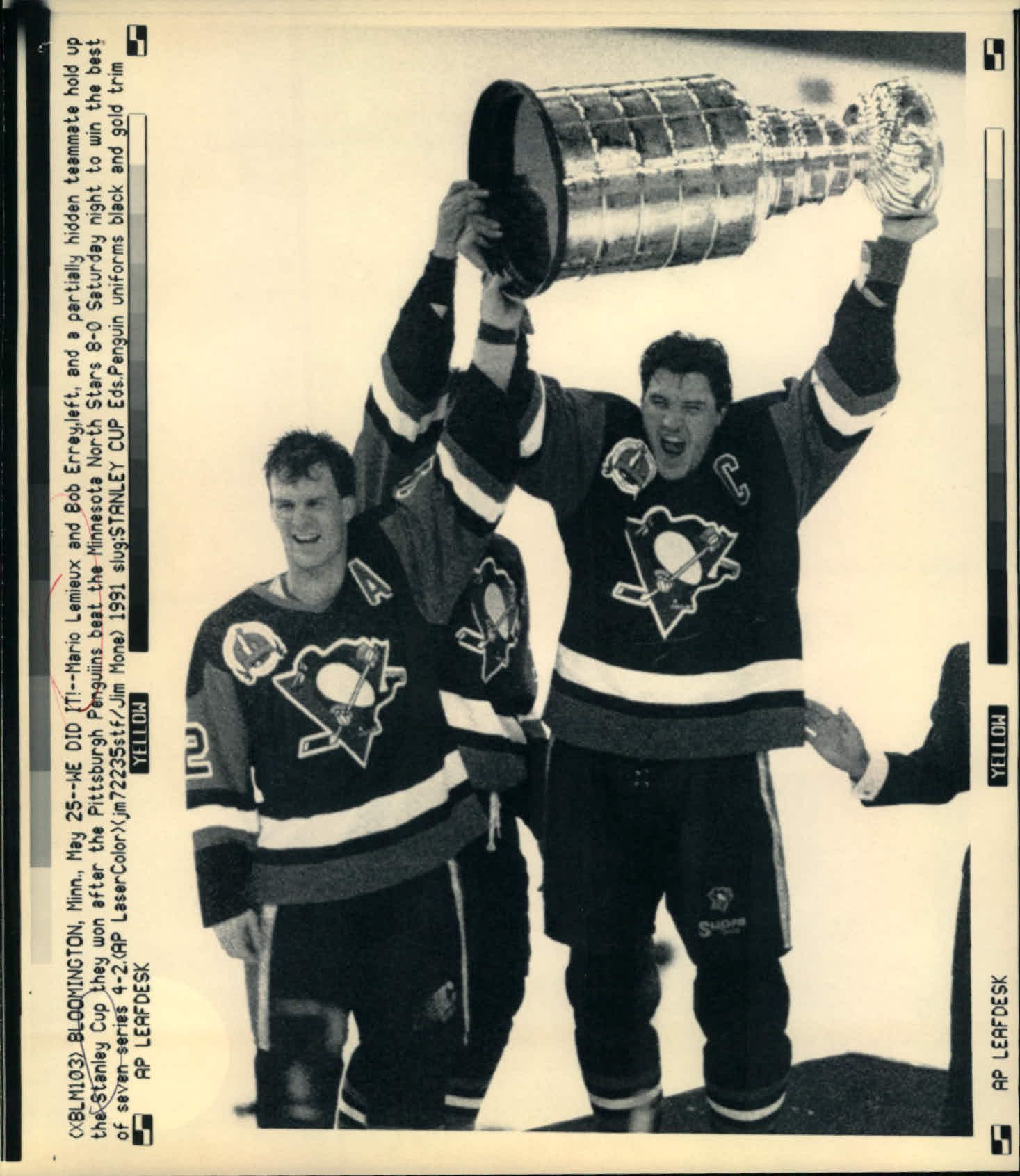 1991-92 Pittsburgh Penguins Stanley Cup Champs poster  Pittsburgh Sports  Gallery Mr Bills Sports Collectible Memorabilia