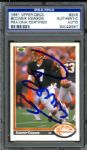1991-97 Lot of 15 Signed Cards With Vinny Testaverde (3) Boomer Esiason - PSA Holder