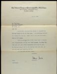 1948 Ted Wilks Letter Announcing His All Star Appearance Signed by Commissioner Ford Frick On National League Stationery From Estate - JSA