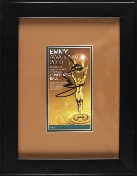 2000 Emmy Awards Ticket Signed by Sopranos Star James Gandolfini - JSA