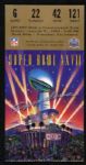 1993 Super Bowl XXVII Dallas Cowboys vs. Buffalo Bills Ticket Stub 