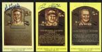 Collection of Signed Hall of Fame Postcards - Lot of 10 With Eddie Mathews MacPhail Happy Chandler - JSA 