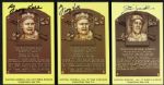 Collection of Signed Hall of Fame Postcards - Lot of 10 With Eddie Mathews MacPhail Happy Chandler - JSA 