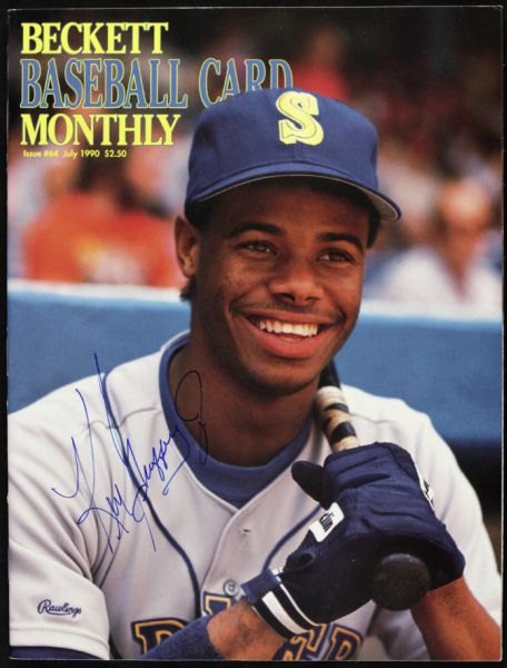 1990-94 Ken Griffey Jr. Seattle Mariners Signed Beckett Magazine - JSA