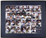 2001 Seattle Mariners Team Signed Card Sheet With Ichiro Suzuki Rookie Autograph w/ Edgar Martinez Jay Buhner - JSA 