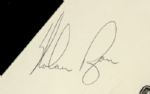 1990s Nolan Ryan Texas Rangers Signed Artwork - JSA 