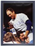 1991 Nolan Ryan Texas Rangers Signed Oversized 18 1/2" x 24 1/2" Photo From 7th No-Hitter - JSA 