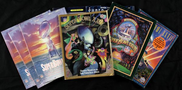 1987-94 Super Bowl Program - Lot of 8 