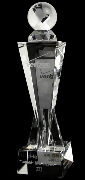 2003 Texas Rangers vs. Anaheim Angels Verizon Heroes del Beisbol III Crystal Trophy