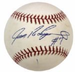 2000-10 Ivan Rodriguez Texas Rangers Single Signed OML (Selig) Baseball & Signed  Display - JSA 