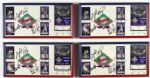 1993 Texas Rangers Last Game At Arlington Stadium Ticket/Voucher Display - Lot of 11 Each Signed By Nolan Ryan Buddy Bell Gaylord Perry & Jim Sundberg - JSA 