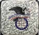 1990s Texas Rangers Locker Room Chair Signed by Nearly 100 MLB Players Inc. Reggie Jackson Cal Ripken Jr. Mark McGwire Oates Marzano  