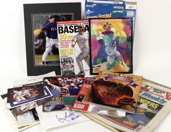 1990s Baseball Signed Publication Collection w/ Nolan Ryan - JSA 