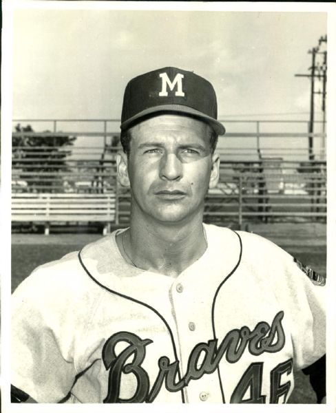 1964 Ernie Bowman Milwaukee Braves "The Sporting News Collection Archives" Original Photo (Sporting News Collection Hologram/MEARS Photo LOA)