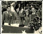 1940 Gracie Allen George Burns Throwing First Ball "The Sporting News Collection Archives" Original Photo (Sporting News Collection Hologram/MEARS Photo LOA)
