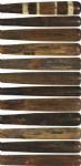 1917-31 H&B Louisville Slugger Professional Model Side Written Game Used Bats (Lot of 12)