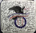 1990s Texas Rangers Locker Room Chair Signed by Over 100 MLB Players Inc. Steve Olin Ken Griffey Jr. Mark McGwire - JSA