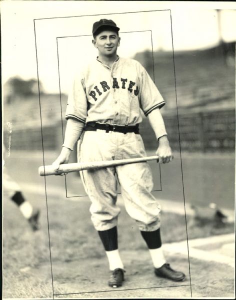 1936 Bud Hafey Pittsburgh Pirates "The Sporting News Collection Archives" Original Photo (Sporting News Collection Hologram/MEARS Photo LOA)
