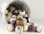 1990s to present: Giveaway Baseballs - Lot of 59