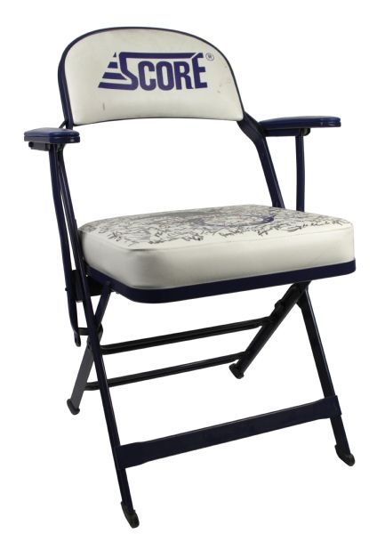 1990s Locker Room Chair Signed by Nearly 100 MLB Players Inc. Ken Griffey Jr. Steve Olin - JSA 