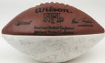 1991-92 Los Angeles Raiders Team Signed Football w/49 Sigs. Incl. Tim Brown Ronnie Lott - JSA 