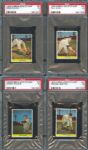 1949 Eureka Sportstamp Chicago Cubs PSA 5 Collection