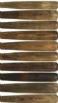 1921-31 H&B Louisville Slugger Professional Model Side Written Game Used Minor League Bats (Lot of 10)