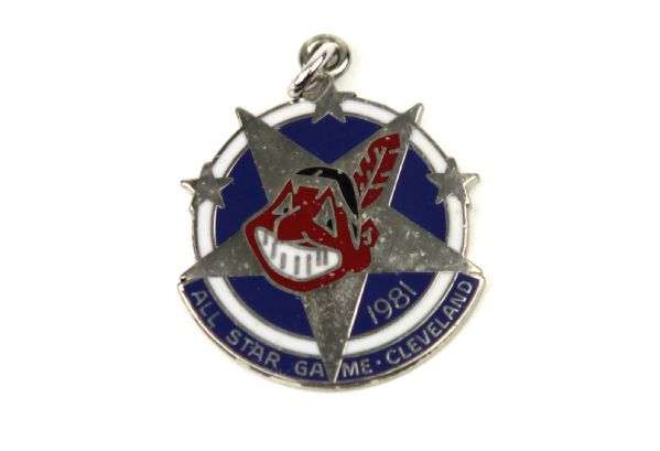 1981 All Star Game Balfour Press Pin - Cleveland Indians 