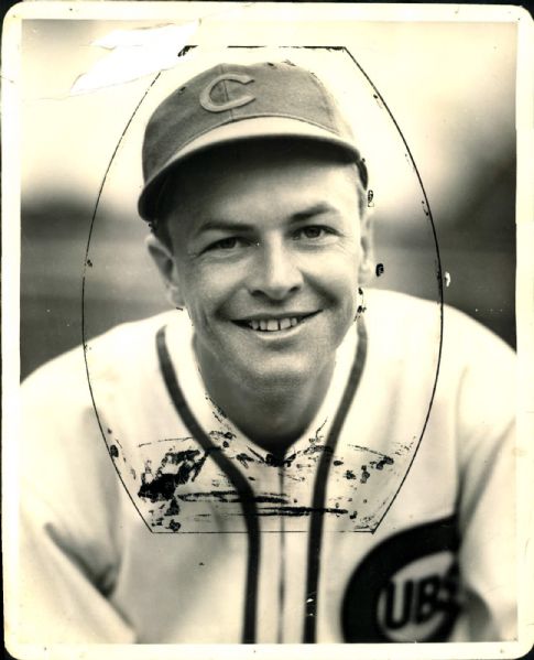 1940 Stan Hack Chicago Cubs "The Sporting News Collection Archives" Original 8" x 10" Photo (Sporting News Collection Hologram/MEARS Photo LOA)
