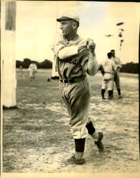 1933 Mickey Haslin Philadelphia Phillies "The Sporting News Collection Archives" Original Photo (Sporting News Collection Hologram/MEARS Photo LOA)