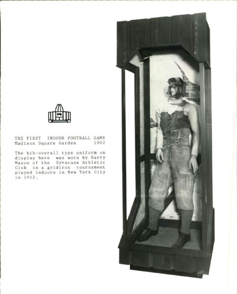 1984 Uniform From First Indoor Football Game (1902) "TSN Collection Archives" Original 8" x 10" Photo (Sporting News Collection Hologram/MEARS Photo LOA)