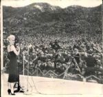 1954 Marylin Monroe Performing in Korea "The Sporting News Collection Archives" Original Photo (Sporting News Collection Hologram/MEARS Photo LOA) - Lot of 2