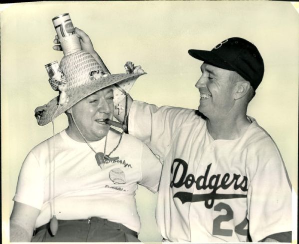 1955 Walter Alston Brooklyn Dodgers "The Sporting News Collection Archives" Original Photo (Sporting News Collection Hologram/MEARS Photo LOA)