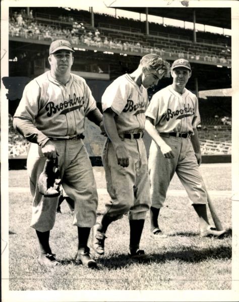 1941 Pee Wee Reese Bloodied Up "The Sporting News Collection Archives" Original 7" x 9" Photo (Sporting News Collection Hologram/MEARS Photo LOA)