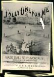 1890s to 1920s circa Baseball Ballads The Sporting News Collection Archives Original Photo (Sporting News Collection Hologram/MEARS Photo LOA) - Lot of 9