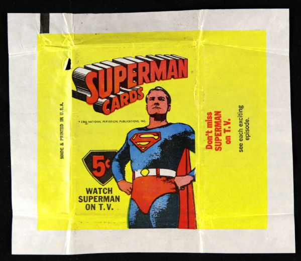 1965 Superman Cards Wrapper