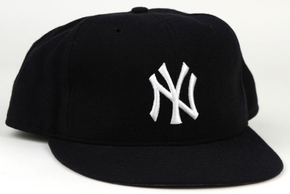 1995 Mike Stanley Game Worn Signed New York Yankees Authentic Cap - JSA