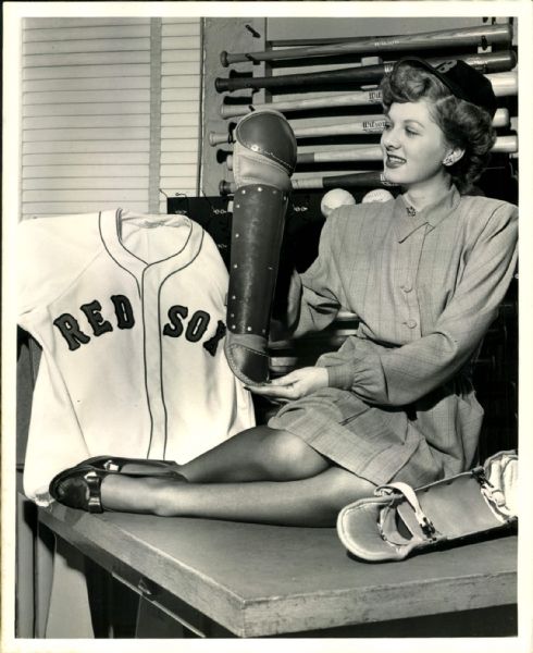 1940s circa Boston Red Sox Model "The Sporting News Collection Archives" Original Photo (Sporting News Collection Hologram/MEARS Photo LOA)
