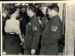 1954 Marilyn Monroe Visits Troops on Honeymoon "The Sporting News Collection Archives" Original 7" x 9.5" Photo (Sporting News Collection Hologram/MEARS Photo LOA)