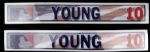 2000s Michael Young Texas Rangers Locker Room Nameplate 