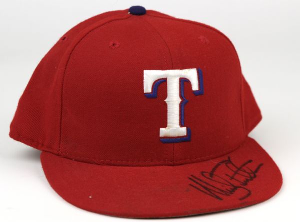 1995-96 circa Mickey Tettleton Game Worn and Signed Texas Rangers Authentic Cap - "F@#k iT!" Inscription - JSA